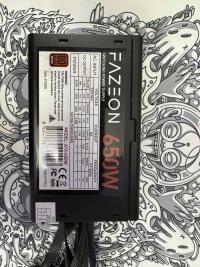 FAZEON ATX-650W 80+ Bronze 12cm Fanlı ATX PSU (Bulk)KUTUSUZ Power Supply